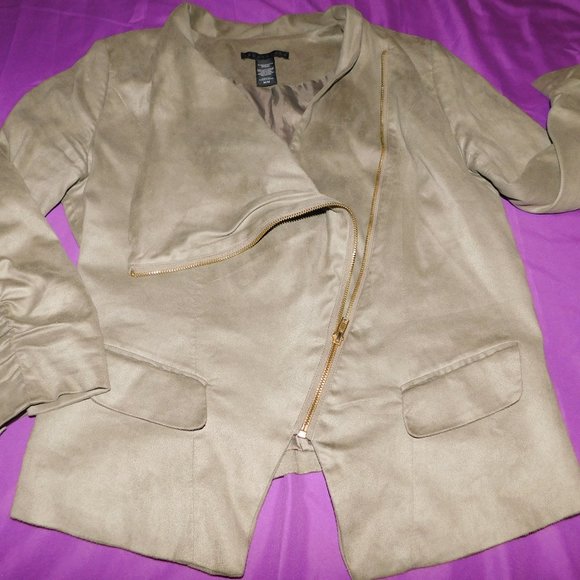 Tan Suede Jacket - Picture 4 of 5